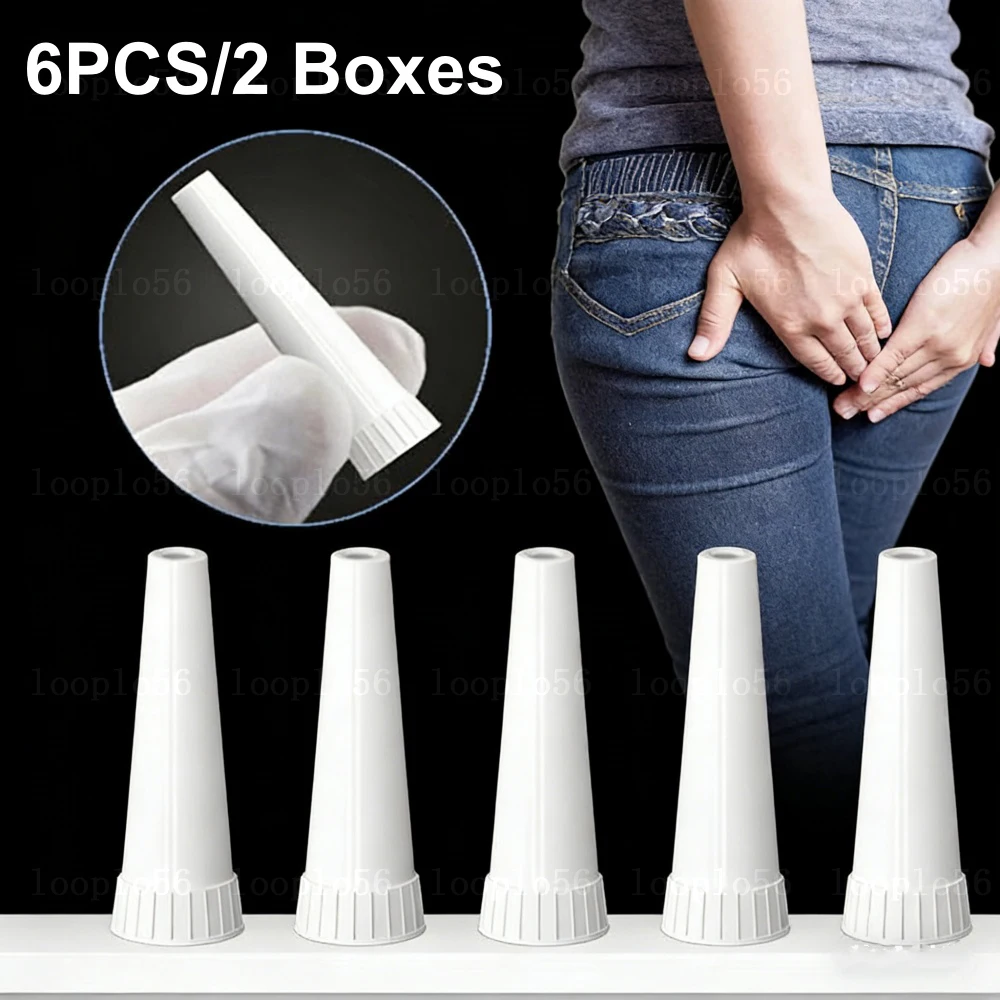6Pcs Hemorrhoid Applicator Tube Head Of Cream Filling Device Hemorrhoids Ointment Squeeze Drug Connection Plug Tube Head