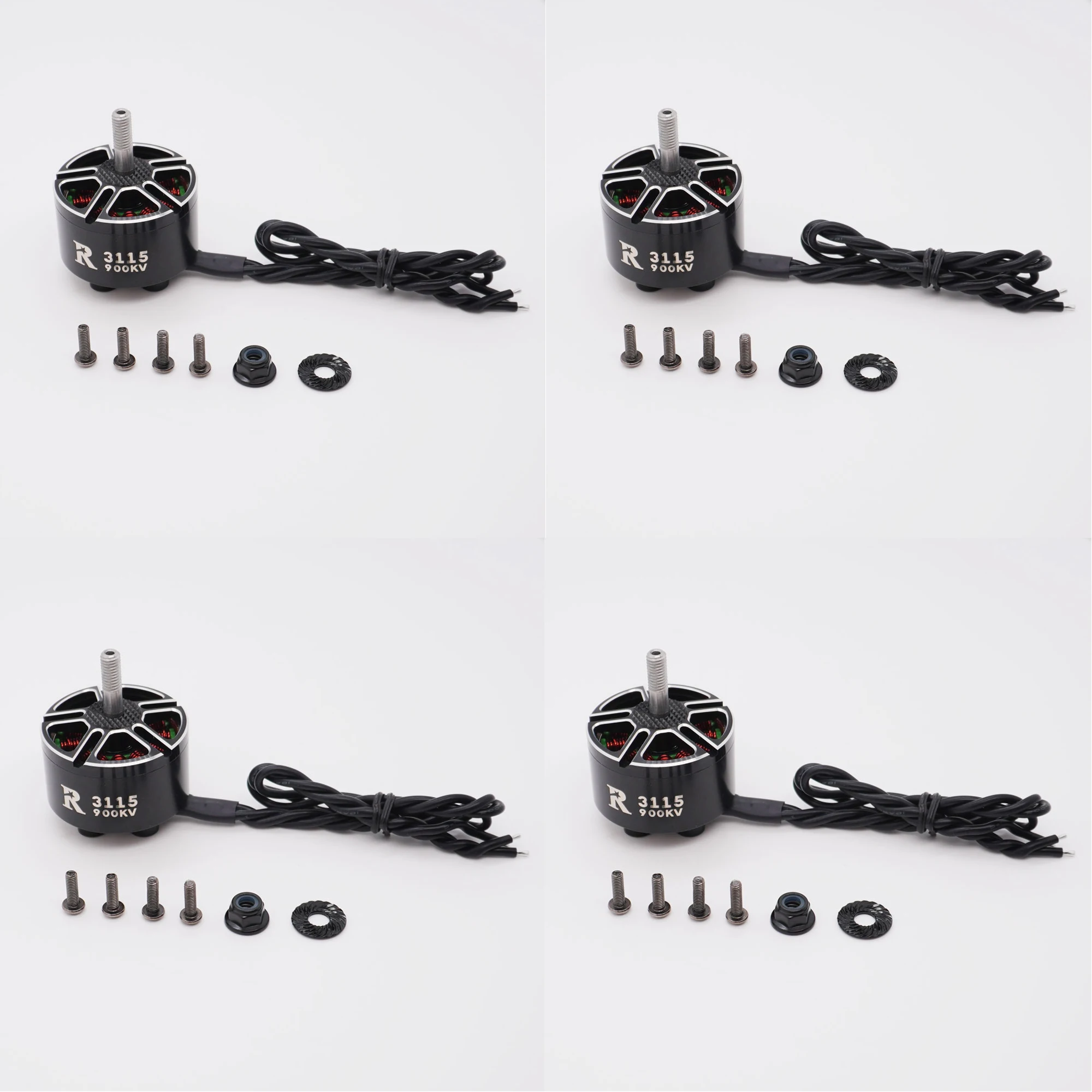 

4PCS R3115 3115 900KV 3-6S Brushless Motor for RC Multirotor X-Class FPV Mark4 APEX 10inch XL10 FPV Camera Kit Frame RC Parts