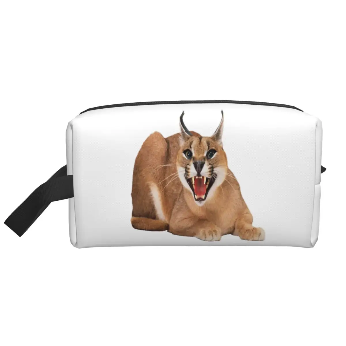 

Женская косметичка Big Floppa Animal Cat, дорожный органайзер для макияжа, сумка для хранения туалетных принадлежностей, коробка для хранения, пенал