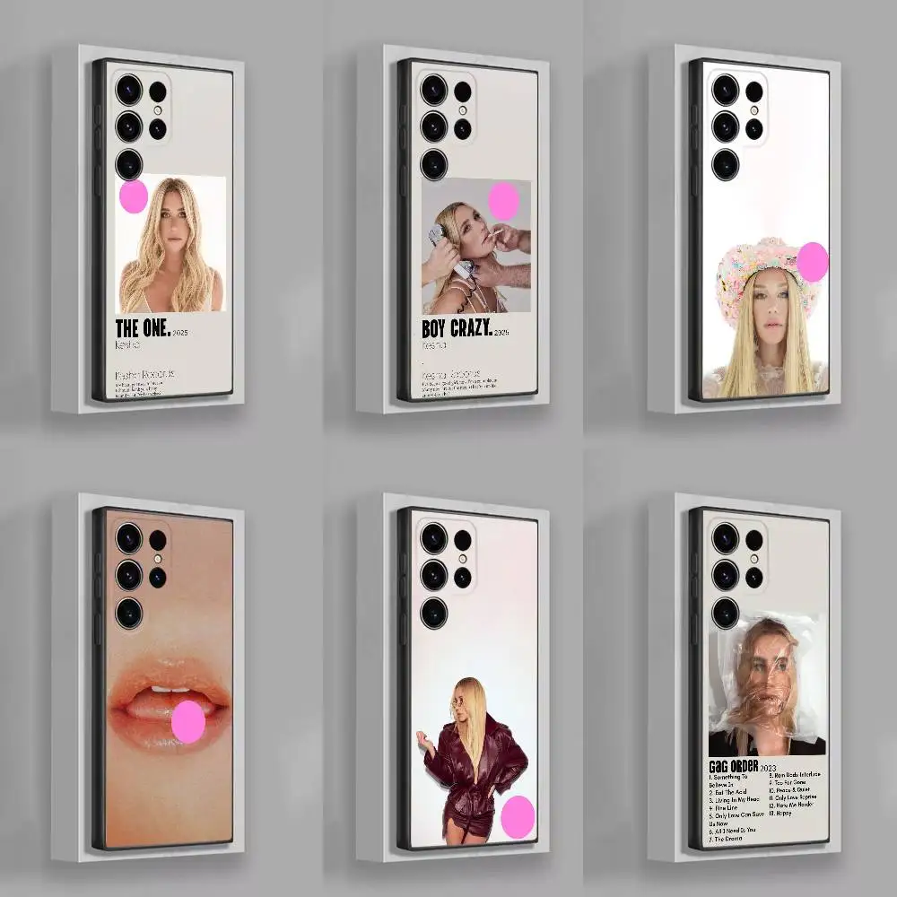 

K-Kesha Gag Order Phone Case For Samsung S25,S24,S21,S22,S23,S30,Ultra,S20,Plus,Fe,Lite,5G Black Cover