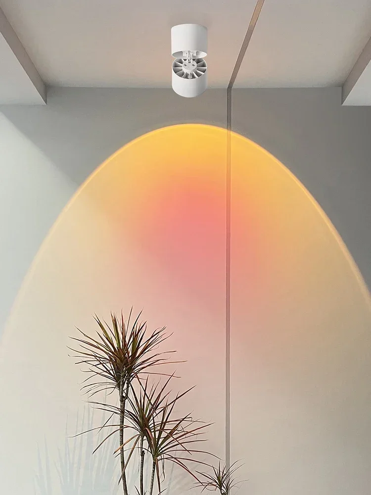 

Spotlight Sun Does Not Fall Mural Background Wall Adjustable Angle Corridor Sunset Simple Modern