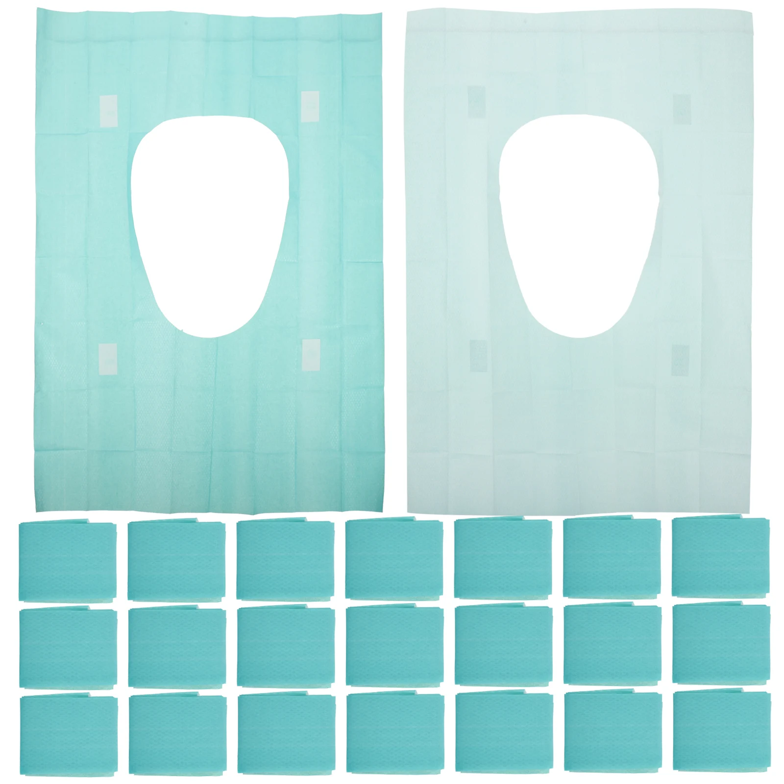 

50 Pcs Waterproof Toilet Mat Seats Cover Travel Disposable Wood Pulp Paper Toddler