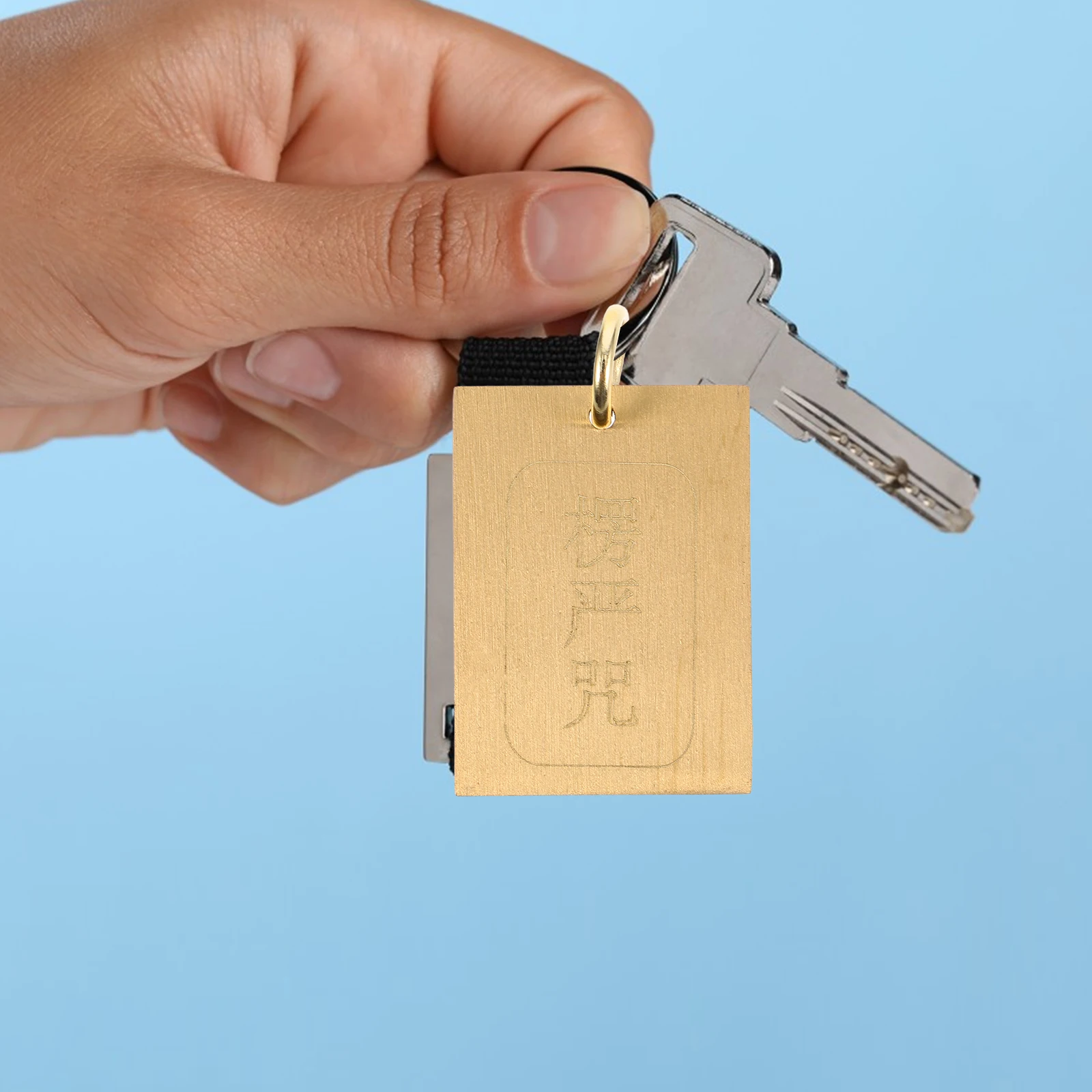 

1pcs Brass Keychain Feng Shui Lucky Charm Decoration Pendant For Handbags Keys Adult Gift Good Luck Chinese Style