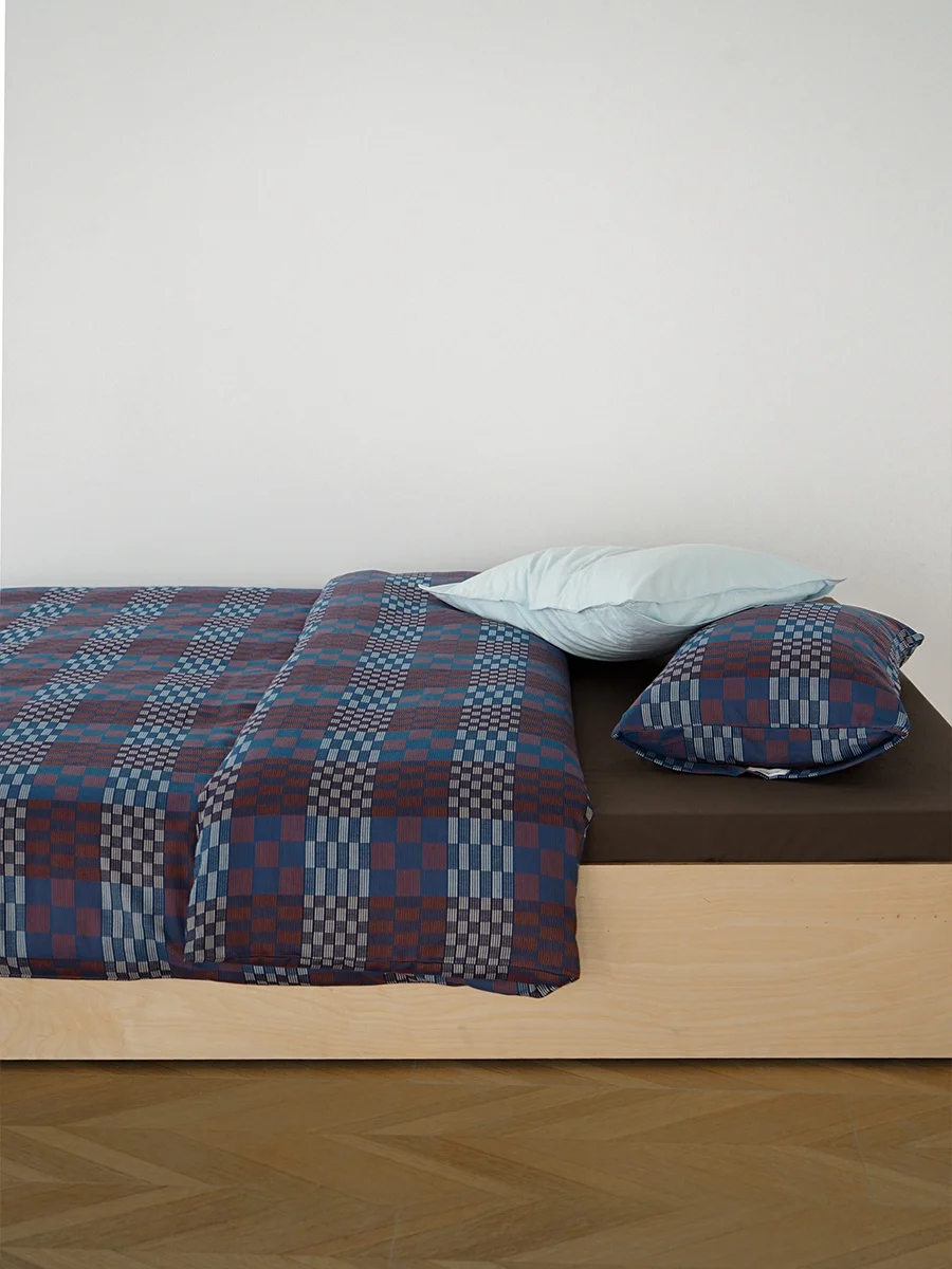 

Pure Cotton Color Woven Heavyweight Retro Plaid Duvet Cover Single Item Quilted Bedding Fabric Material Four Seasons Suitable