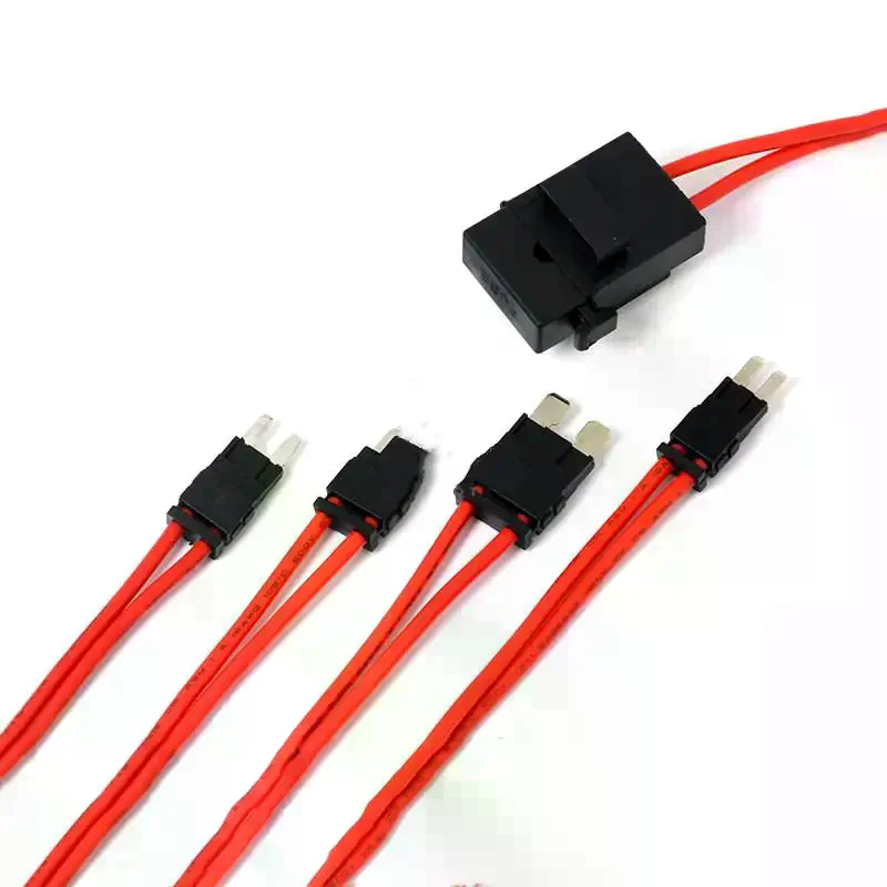 32V 25A 16AWG Automobile Fuse Holder Extension Wire Current Collector Harness Fuse Adapter For Electronic Device