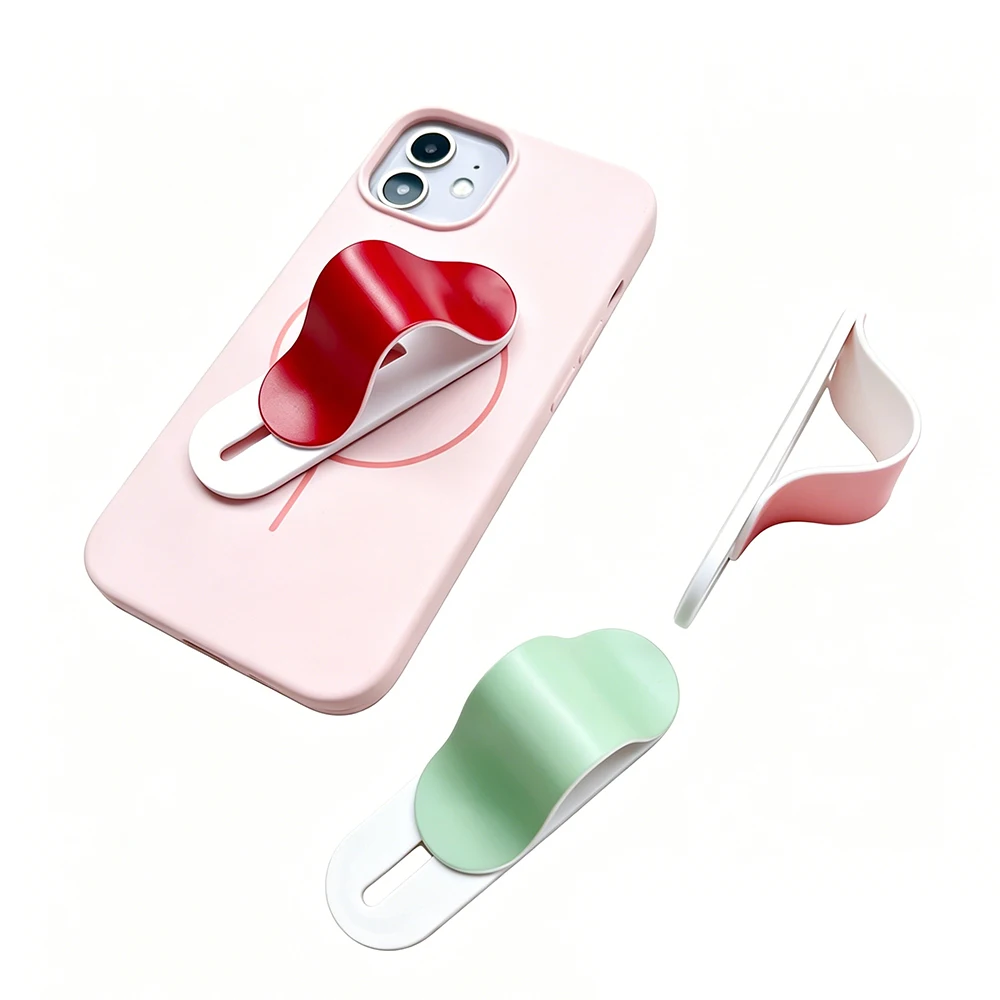 

Push Pull Mobile Phone Ring Holder Telephone Grab Handles Abs Stand Adhesive Finger Grip