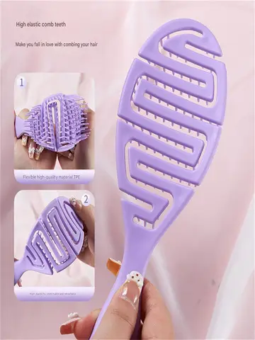 Scalp massage comb, hollow comb, anti-static, wet and dry hair comb, hair dryer comb, beauty styling tool
