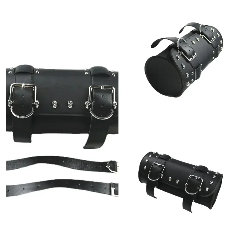 

Motorcycle Fork Bag Leather Saddlebags Tool Bag Storage Pouch Waterproof For Suzuki Honda Yamaha