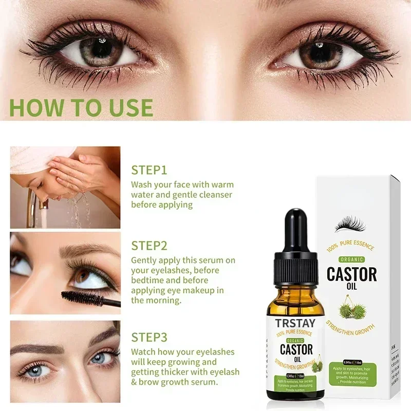 Wimpergroei Serum Om Wimpers Te Laten Groeien Versterken Curling Organische Ricinusolie Wimperversterker Serum Verlenging Wimpers