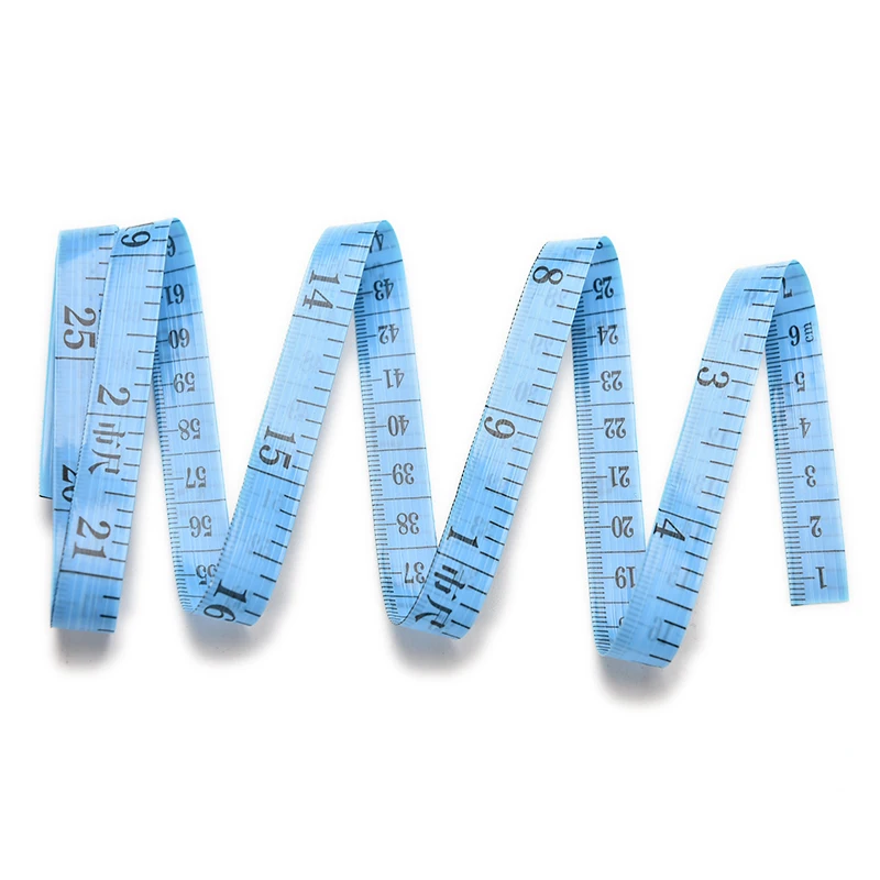 2 Pcs/lot Soft Flat 60 Inch 1.5 M Body Measuring Ruler Sewing Tailor Tape Measure Random Color