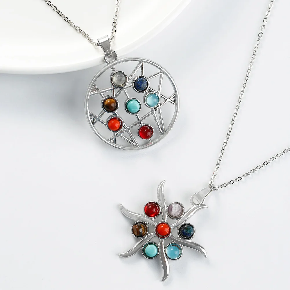 

Аксессуары своими руками для темперамента, золотые и серебряные семицветные подвески с драгоценными камнями, модные аксессуары для одежды, кристаллы