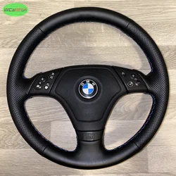 DIY Hand-Stitching Steering Wheel Cover Soft Artificial Leather Car Steering Wheel Cover for BMW E36 E46 E39