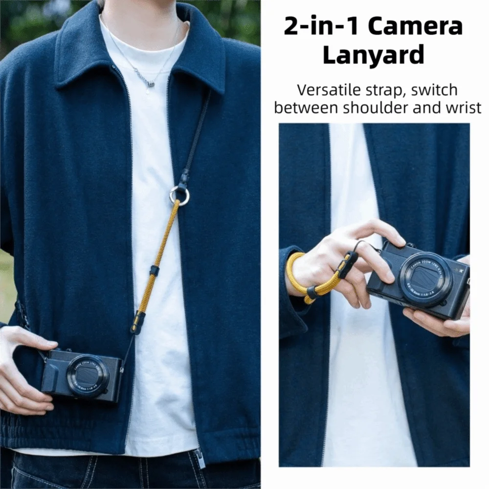 Durable Material Camera Shoulder Strap Lightweight Micro Single Strap for Canon G7X Series /Ricoh GR Series /DJI Pocket 3