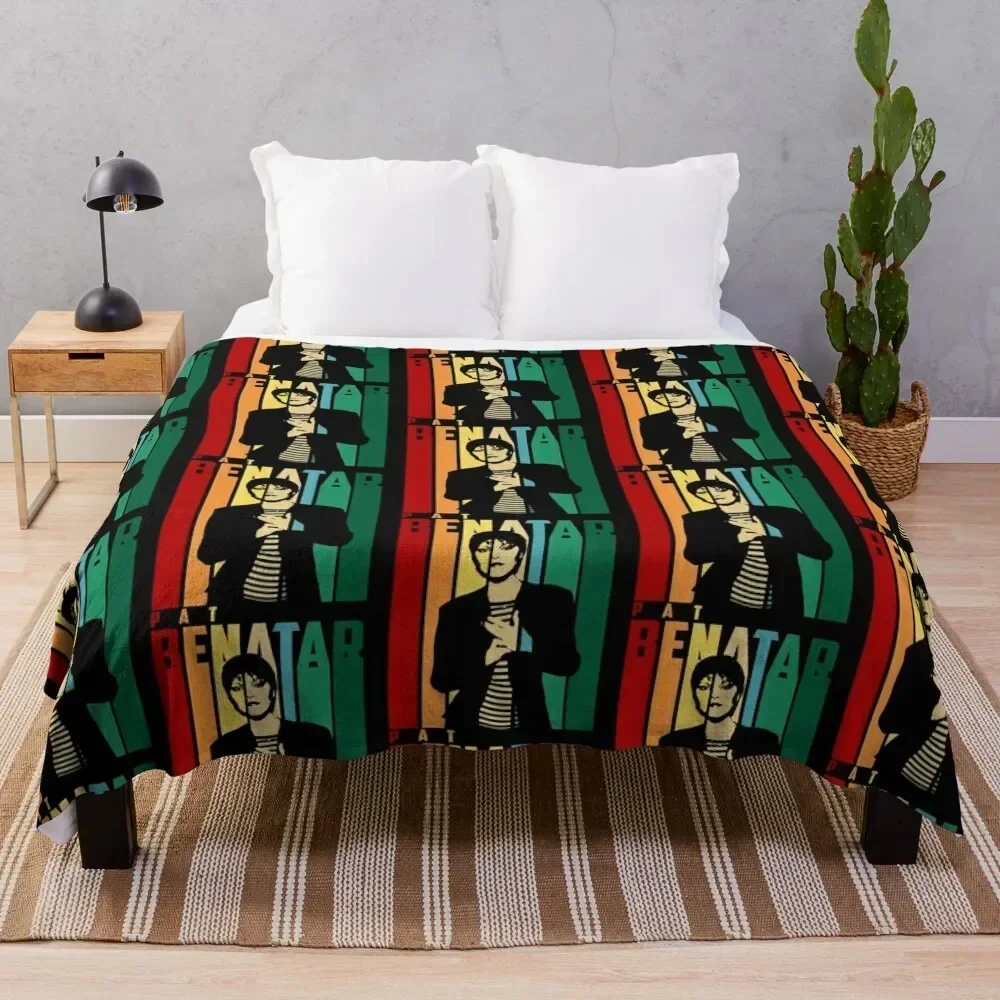 

Pat Benatar Throw Blanket Compact Warm Blanket for Car Road Trip