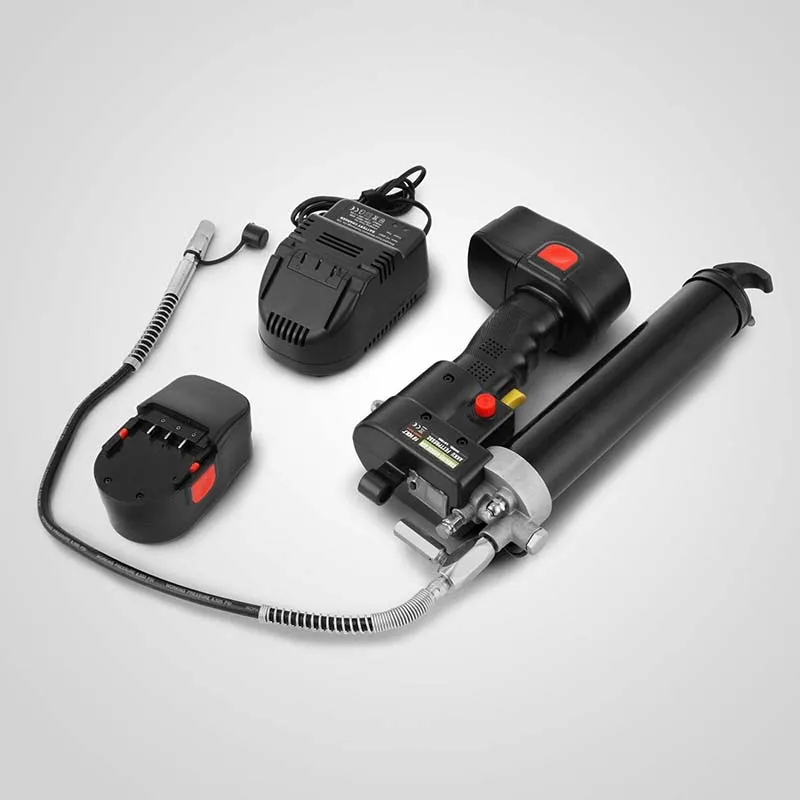 18 فولت 8000PSI الكهربائية الشحوم بندقية بطارية لاسلكية متعددة الوظائف الكهربائية اللاسلكية الشحوم بندقية آلة التزود بالوقود أداة تعبئة النفط #3