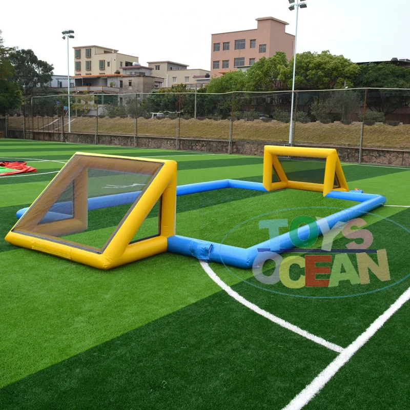 Large  Commercial Grade PVC Inflatable Football Field, Inflatable Soccer Field for Kids Adults Training Field  Party Events Game