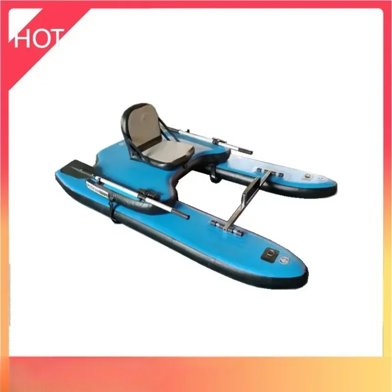 9ft Blue Color Inflatable Water Bicycle New Design Fishing Boat With Seat