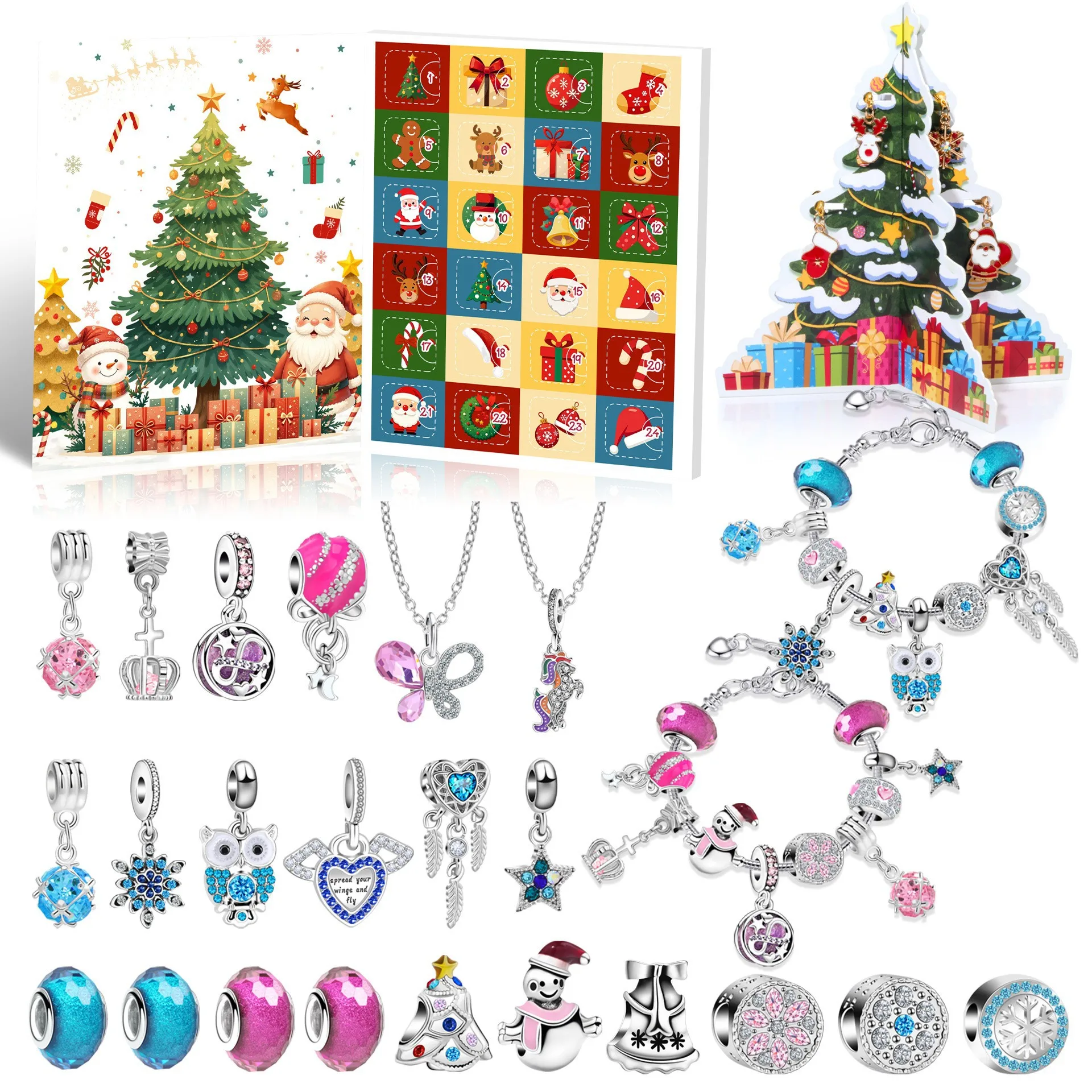 DIY Christmas Bracelet 24 Coun - огляд і ціна Jewelry Making Advent Calendar