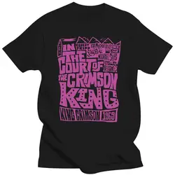 2022 New IN THE COURT T Shirt King Crimson In The Court Of The Crimson King Tribute Crimson King Calligraphy Hand Lettering Robe