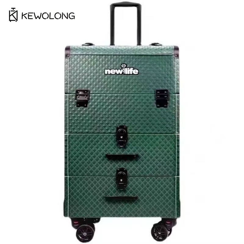 

Rolling Makeup Trolley Case Multifunctional Cosmetic Storage Box Beauty Salon Professional Tool Luggage with Wheels