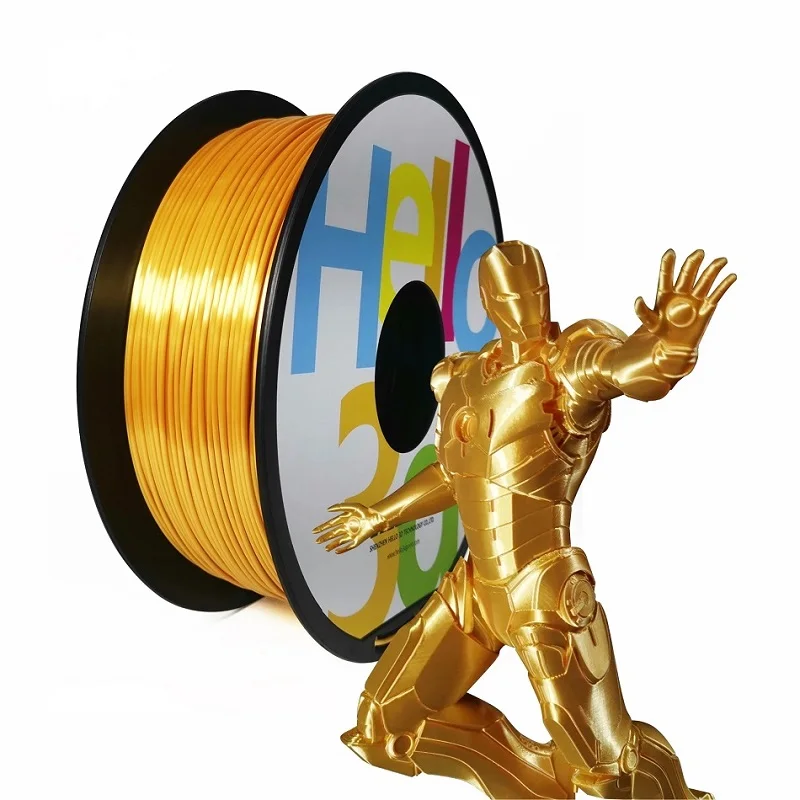 250G 3D Filament PLA 1kg 1.75mm Silk Filament 3D Printer Silky Filament PLA 3D Printing Material Copper 3D Filamento Rose Gold 