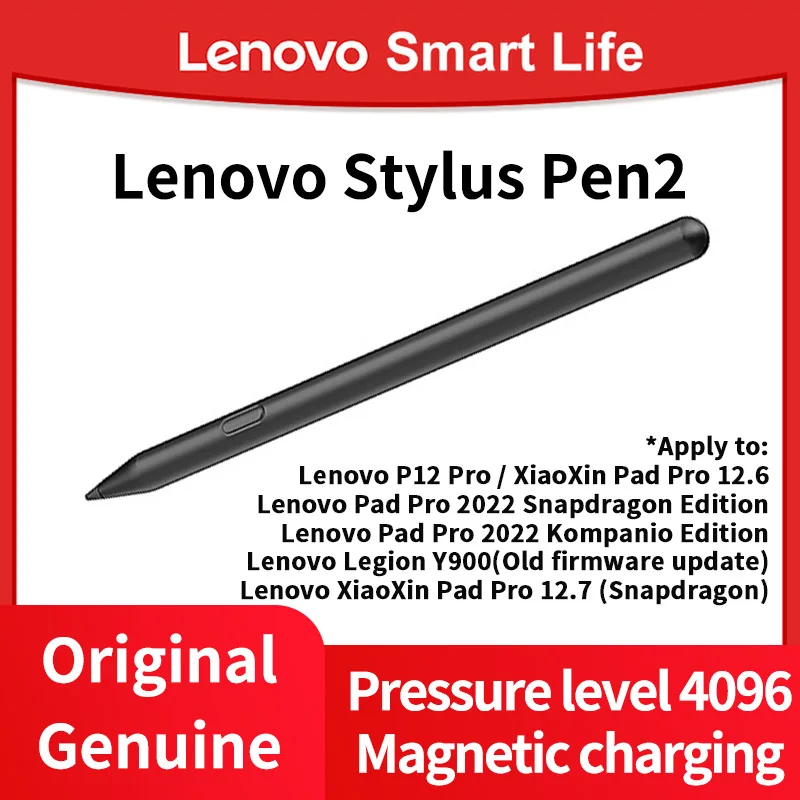 Lenovo Original Styles Pen Xiaoxin Pen2 for Lenovo Pad Pro 2022 Legion Y900 Lenovo Pad Pro 12.7 Snapdragon Edition Pad Pro 12.6