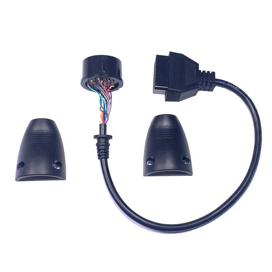 Full 38pin to 16pin OBD2 Connector for B-en-z 38 Pin OBD2 16 Pin Female Adapter Connector Cable 38pin for M-cer-des