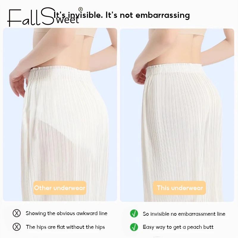Falllsweet 4Pcs/Set Seamless Silk Briefs For Women Mulberry Silk Panties Comfortable Underpants Soft Lightweight Underwear M-2XL - Image 4