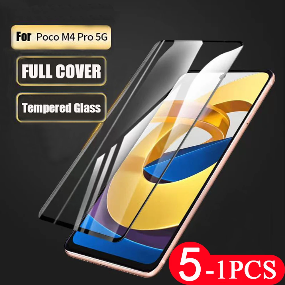 5/3/1Pcs screen protector For Xiaomi Poco X4 X3 X2 F4 F3 F2 GT 9H M5 M4 M3 M2 pro GT NFC C40 C31 tempered glass M5s smartphone