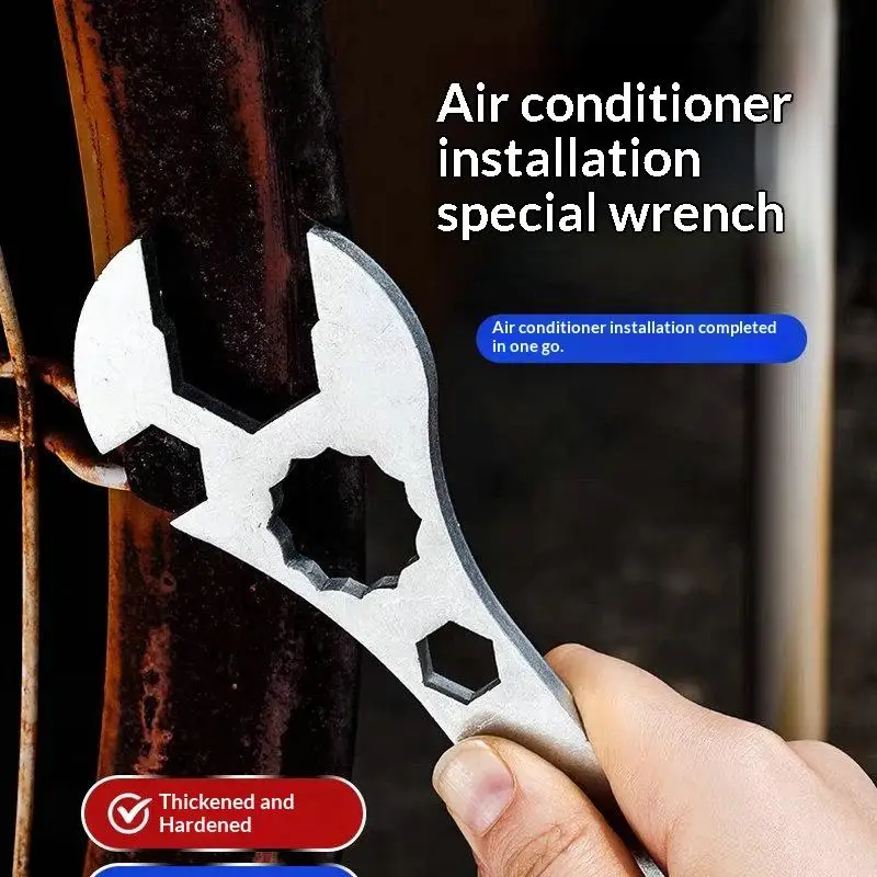 Universal Double End Air Conditioner Wrench Multifunctional Fixed Open Spanner for Household and Professional Applications