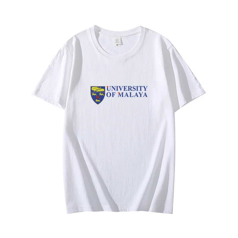 

University of Malaya Alumni Reunion Daily Summer Cotton T Shirts Men Simple O Neck Stretch Solid New Tops Clothing Casual Tshirt