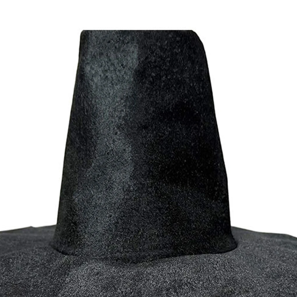 Sombrero de disfraz de juego de rol para hombre, sombrero tradicional coreano de la dinastía Ming, ala ancha, protección Uv, gorra negra para escenario, 2025