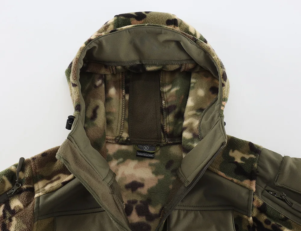 Winter Herren Outdoor Camouflage Jacke Set taktische Kapuzenjacke Winter warme Jacke Innenschicht Herren Winteranzug Herren Set – Detail 25