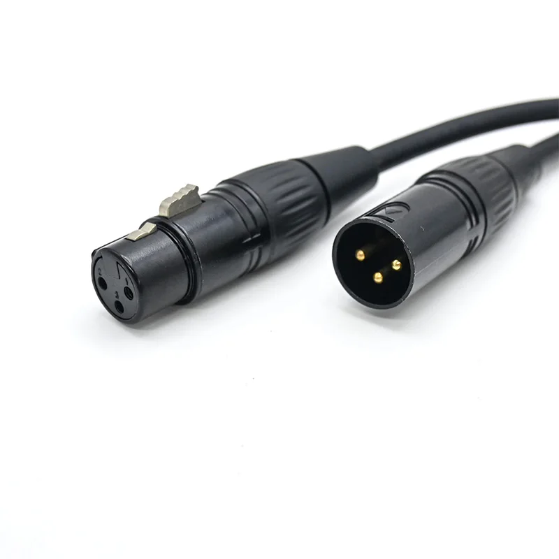 High Quality 3 Pin DMX Cable 110 Ohm 0.5\1\1.5\2\3\5\10 m Male to Female 3 Prong DMX512 Lead Cord for Staging Lighting DJ