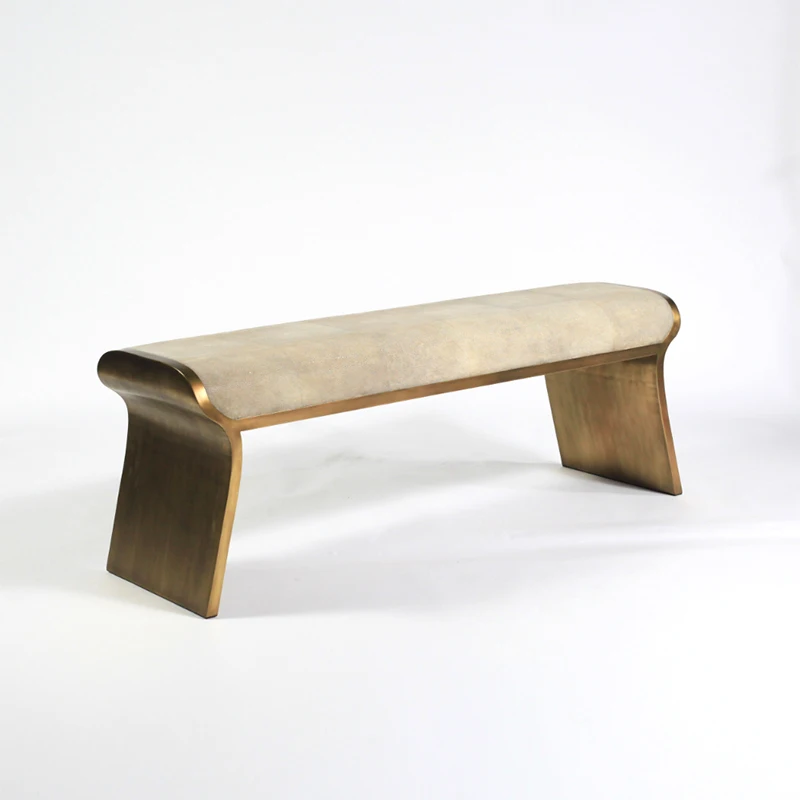 

Light luxury bedside stool bedroom sofa footstool bed bed foot bed modern simple leather long stool