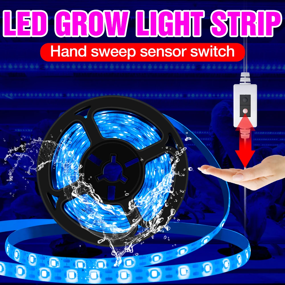 Led Lamp Strip Full Spectrum USB Grow Light Greenhouse Plant Seeds Lighting LED Phytolamp For Plants Hydroponic Flowers Tent Box