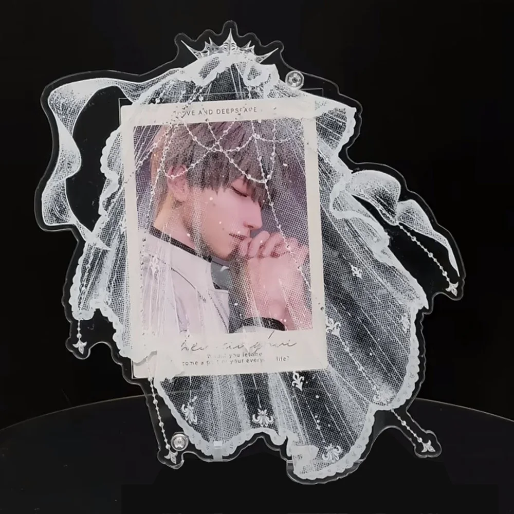 3-inch Acrylic Veil Photo Frame Card Stand
