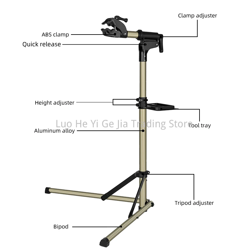 Bike Repair Stand Aluminum Alloy Bike Work Stand Bike Rack Holder MTB Road Bicycle Maintenance Repair Tools Rack