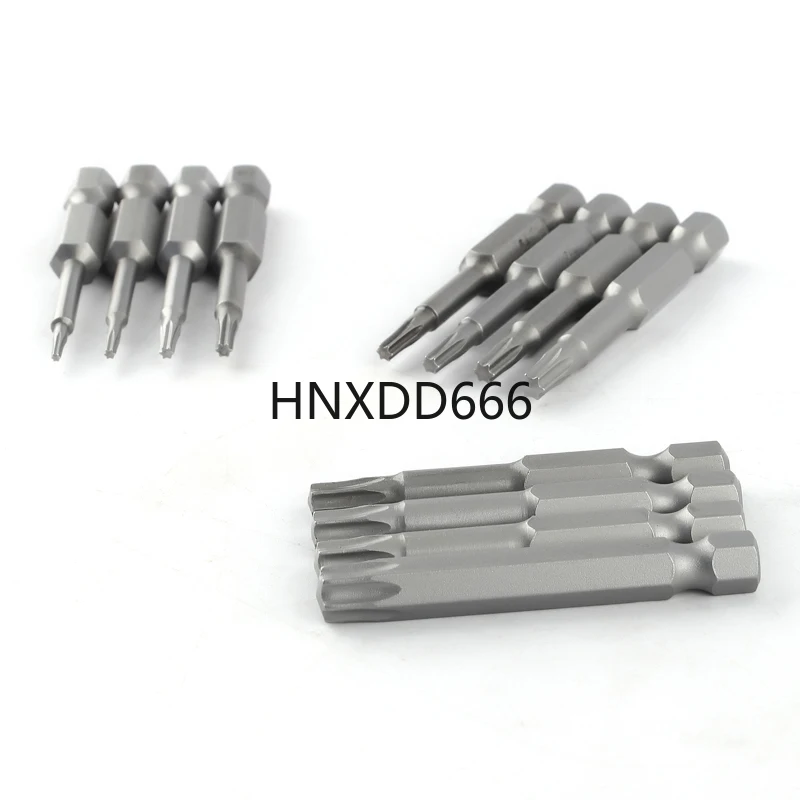 

50mm Length Torx Electric Screwdriver Bit Set S2 Hard Plum Head Wind Batch Head Electric Drill Batch Mouth Batch Magnetic Kit