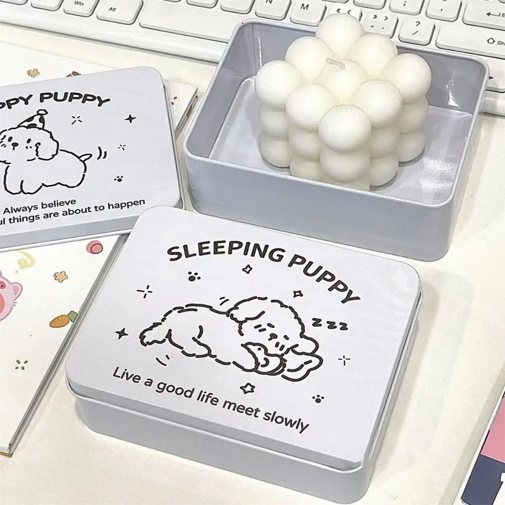 1 قطعة صندوق تخزين الحديد الكرتون Kpop Photocards سطح المكتب تخزين بطاقة صغيرة ملصقات أشرطة صندوق تخزين القرطاسية اللوازم المكتبية