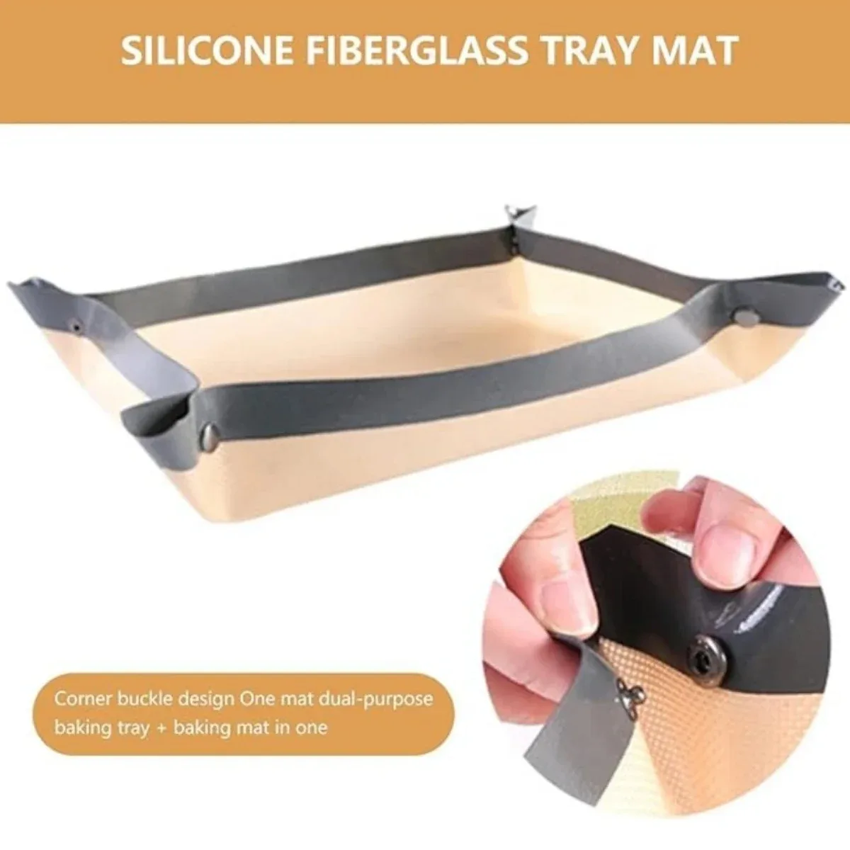 Leak Proof Silicone Baking Mat Thickened High Temperature Resistant Cookies Roasted Chicken Grilled Fish Silicone Baking Tools