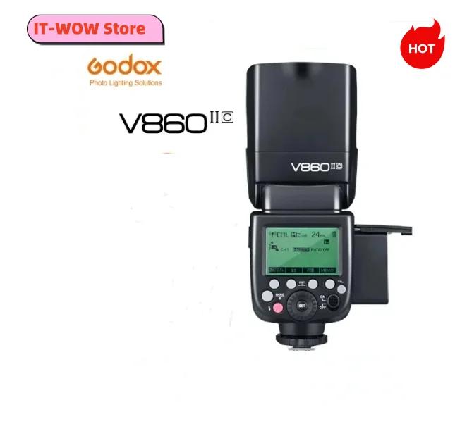 

Godox V860II-S V860II-C 860II-N V860II-F V860II-O GN60 TTL HSS Li-ion Battery Speedlite Flash for Sony Nikon Canon Olympus Fuji