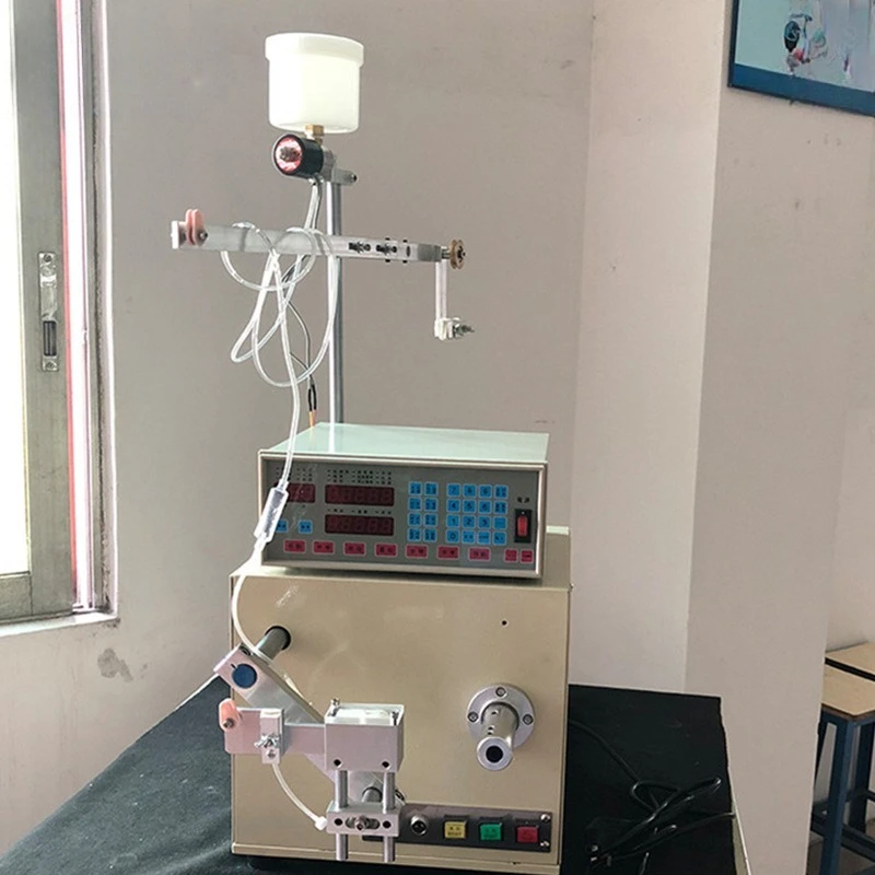 CNC alcohol self-adhesive wire automatic voice coil winding machine automobile hollow coil horn precision voice coil winding