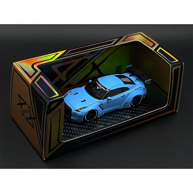 404 Error 1:64 LBWK GTR R35 Bright Blue Resin Diorama Car Model