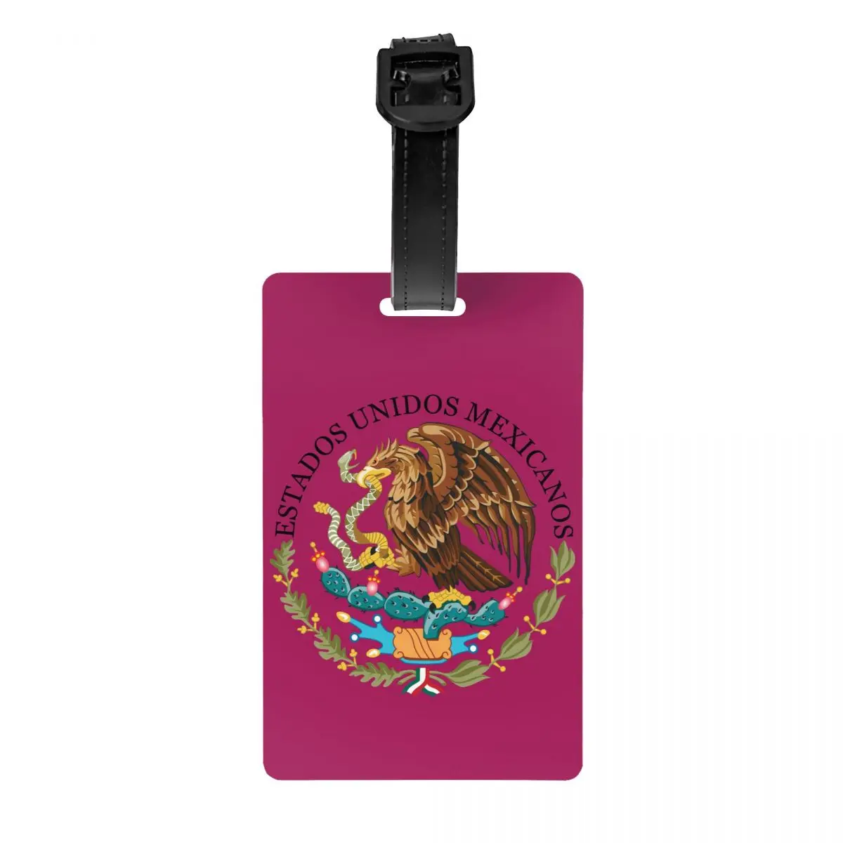 Coat Of Arms Of Mexico Luggage Tag Mexican Flag Seal Suitcase Baggage Privacy Cover ID Label