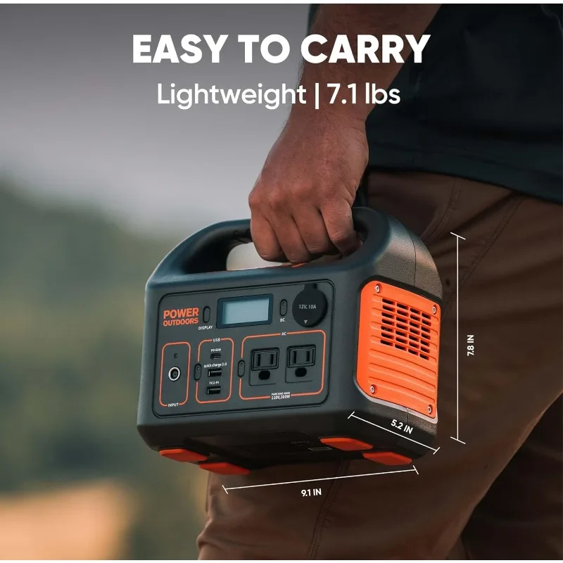Jackery محطة طاقة محمولة Explorer 300، بطارية ليثيوم احتياطية 293Wh، مولد طاقة شمسية للتخييم في الهواء الطلق والسفر والصيد #5