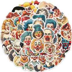 10/30/50PCS Classic Retro Clown Stickers Cartoon Graffiti Decals Decoration Toy DIY Suitcase Fridge Helmet Notebook Sticker Gift