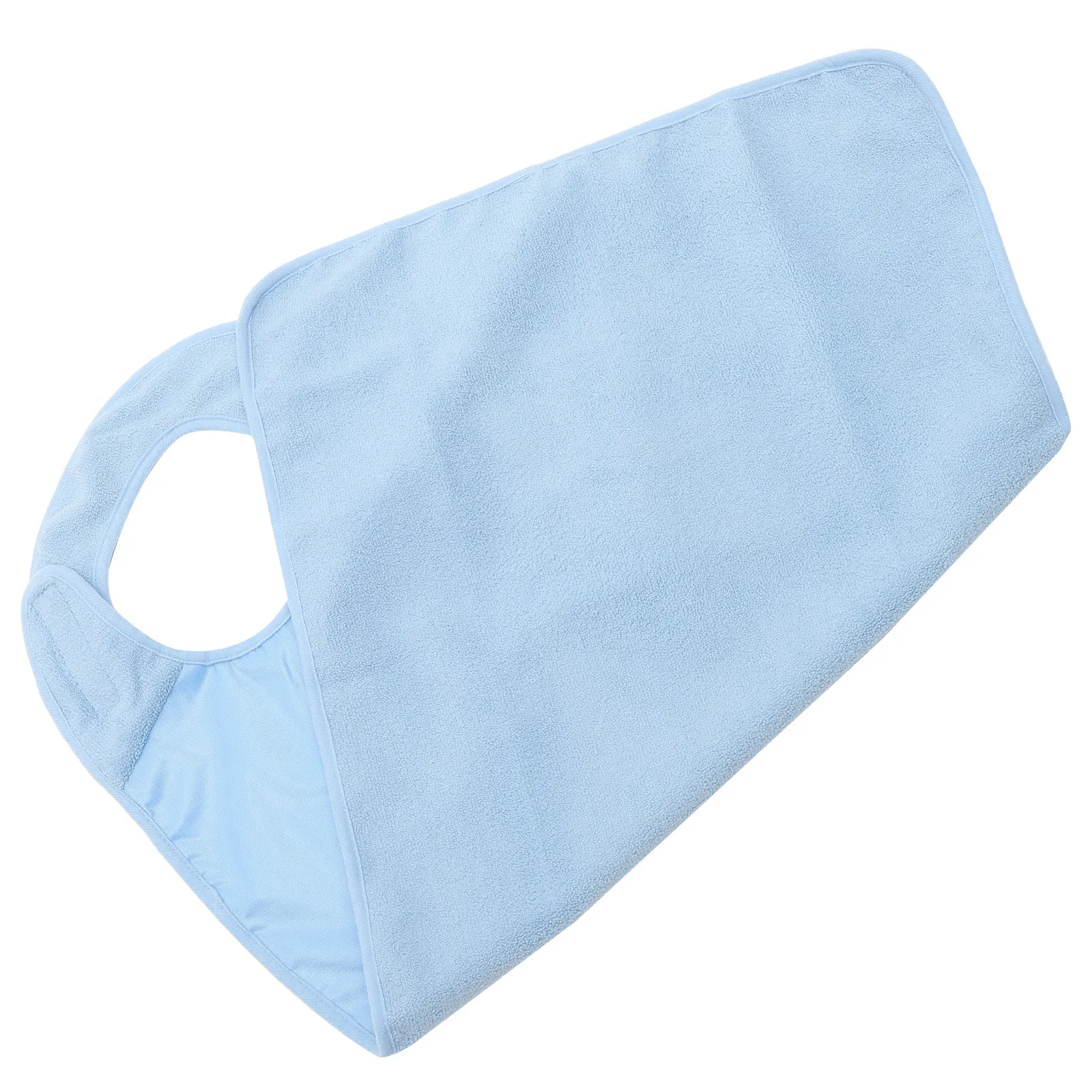 

Adult Waterproof Elderly People Meal Bib Large Size Mealtime Protector Washable Cloth Tape Sky Blue Clothing Protector