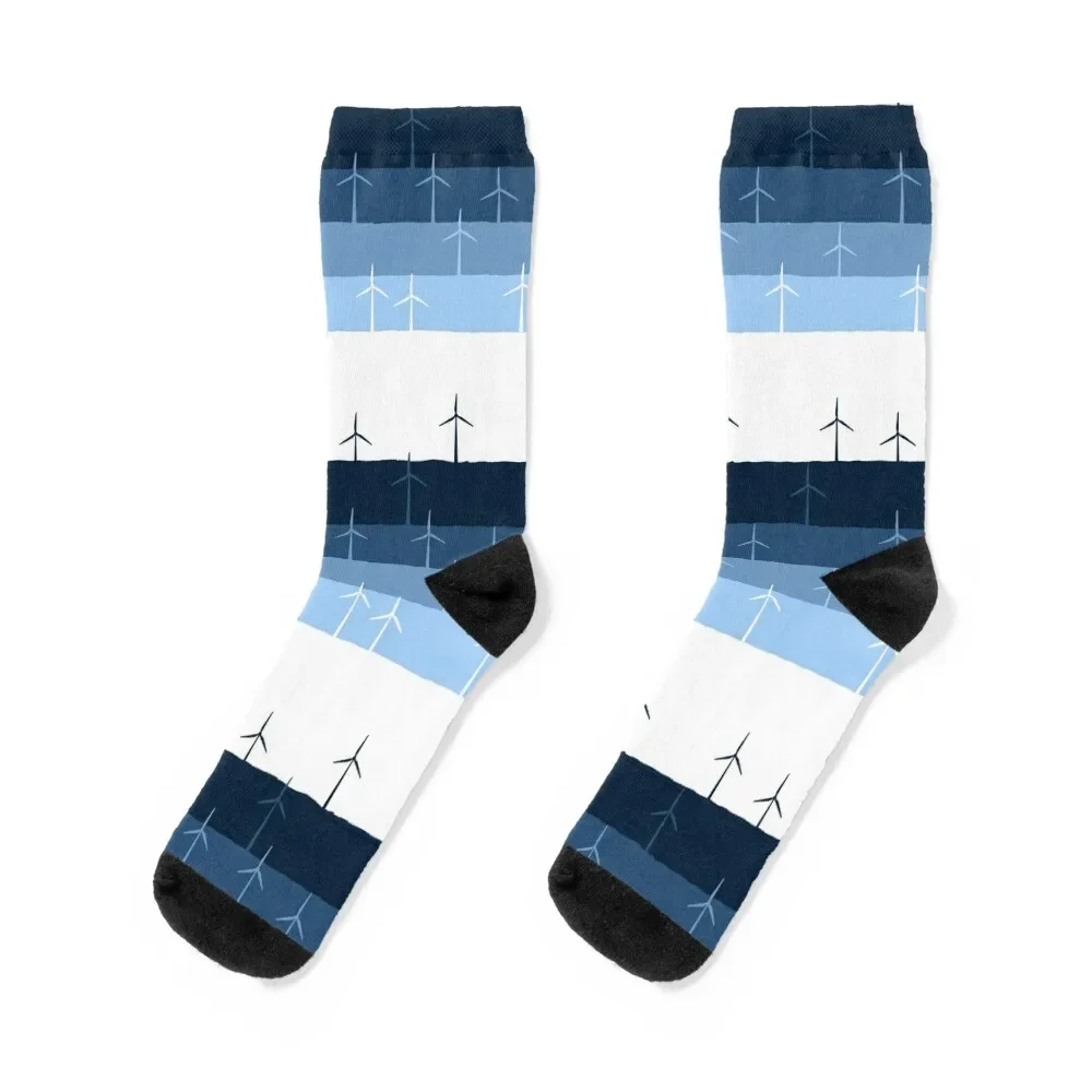 

Windfarm - blue Socks sports and leisure Run Man Socks Women's