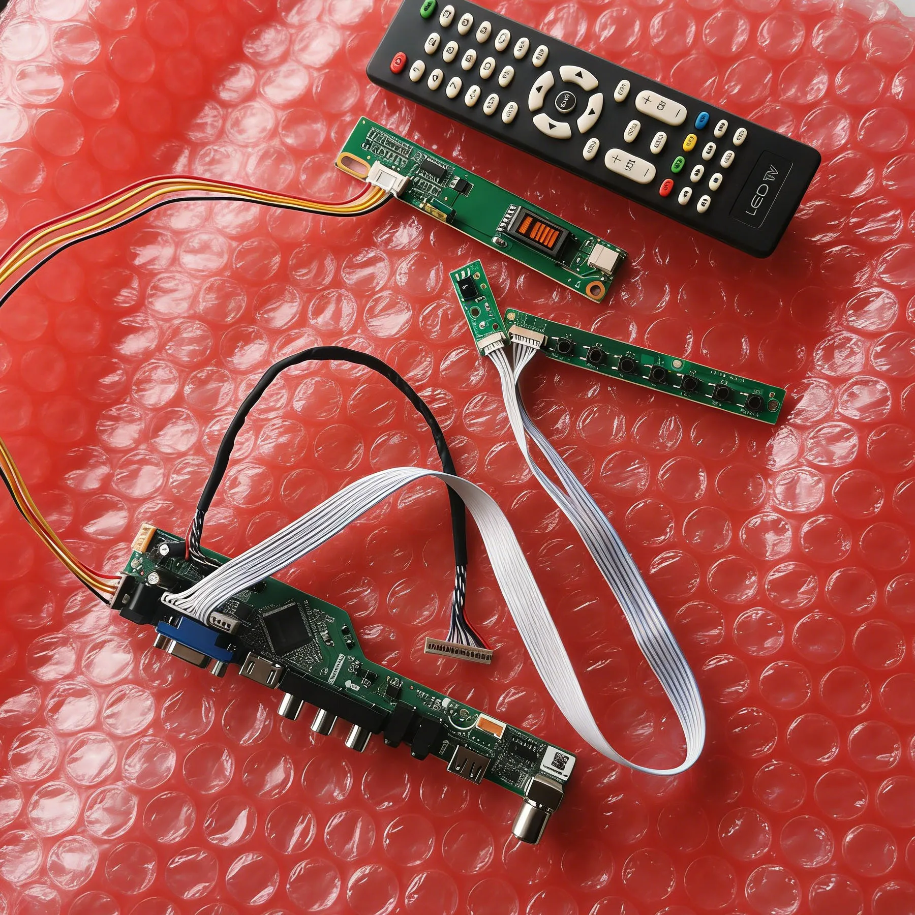 

Screen Drive Controller Board Fit LP121WX1 QD12TL02 QD12TL01 LTD121EXVV 20 Pin LVDS 1280*800 USB+AV+VGA+HDMI 1-CCFL 1280x800 Kit